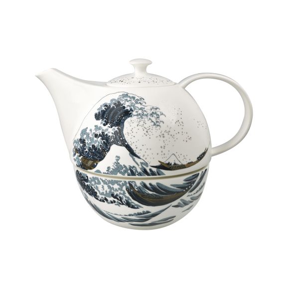 Teekanne mit Stövchen Hokusai Die Große Welle - Artis Orbis