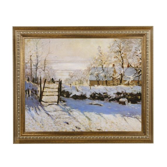 Wandbild 49,5 cm Claude Monet Die Elster - Artis Orbis