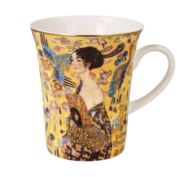 Künstlertasse Gustav Klimt Dame mit Fächer - Artis Orbis
