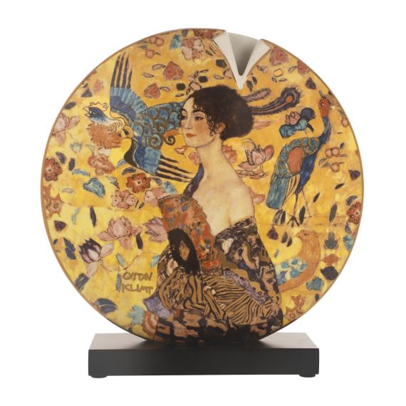 Vase 30 cm Gustav Klimt Dame mit Fächer - Artis Orbis