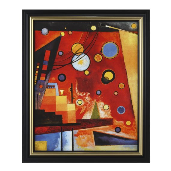 Wandbild 49 cm Kandinsky Schweres Rot - Artis Orbis