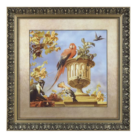 Produktbild von Wandbild 60,5 cm Melchior de Hondecoeter Scharlachroter Ara - Artis Orbis