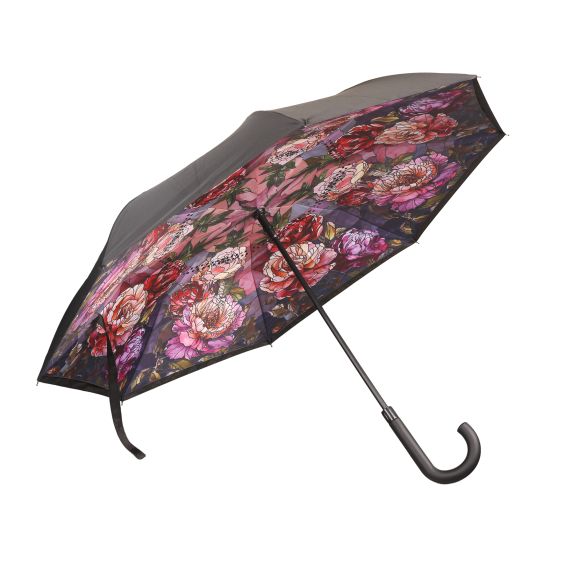 Produktbild von Regenschirm Upside-Down Louis Comfort Tiffany Pfingstrosen - Artis Orbis