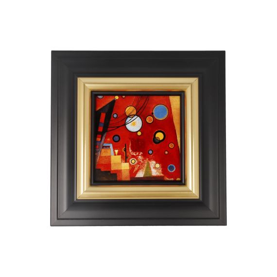 Wandbild 18,5 cm Kandinsky Schweres Rot - Artis Orbis