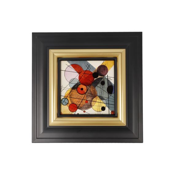 Wandbild 18,5 cm Kandinsky Kreise im Kreis - Artis Orbis