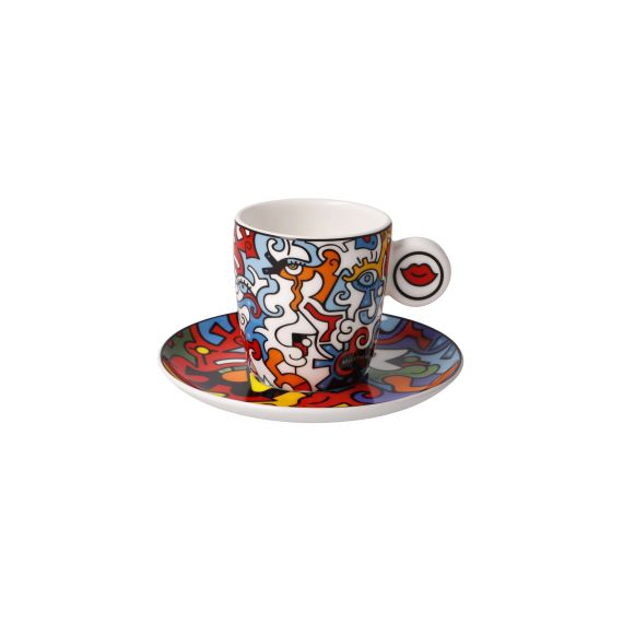 Produktbild von Espressotasse Billy the Artist Evolution of Love I - Pop Art