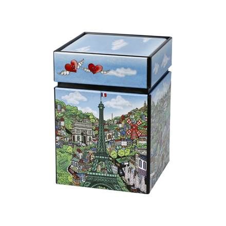 Tea tin Come visit me in Paris - Pop Art