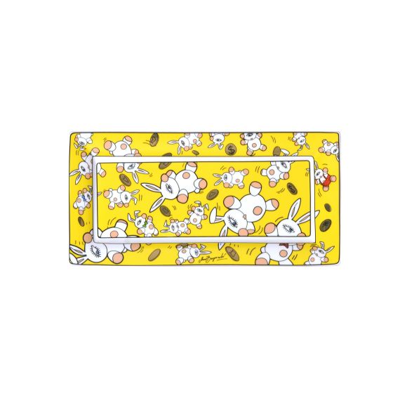 Produktbild von Schale Magic Bunnies Gold 24,5 - Mauro Bergonzoli