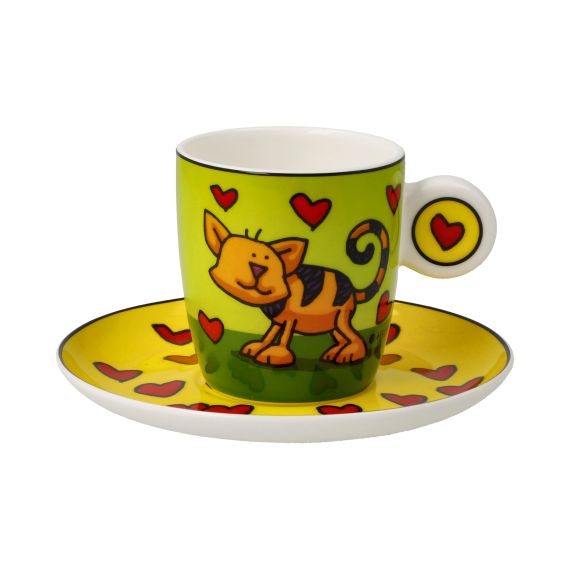 Produktbild von Love Cat - Espressotasse Ed Heck - Pop Art