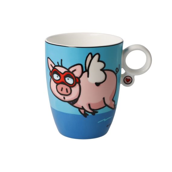 Produktbild von Künstlertasse Ed Heck When Pigs Fly - Pop Art