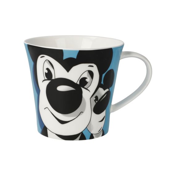 Kaffee- / Teetasse Maus Blau Johannes Häfner