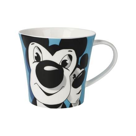 Kaffee- / Teetasse Maus Blau Johannes Häfner