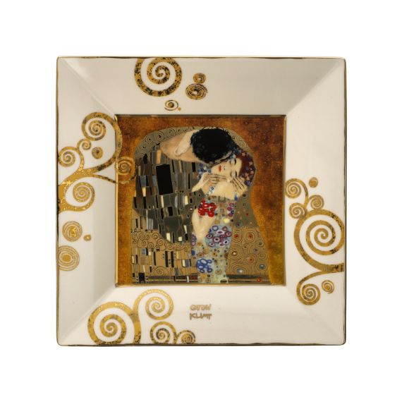 Stupendo orologio da tavolo Gustav Klimt-Adele Bloch-Bauer-Artis Orbis Goebel stiluhr CRISTALLO 